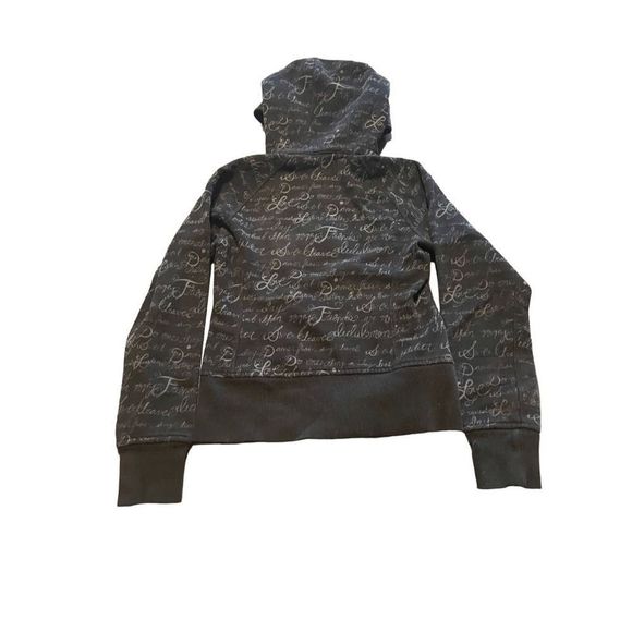Lululemon Scuba Hoodie II Manifesto Script  *Black/Tan* Size 2 - Picture 3 of 4